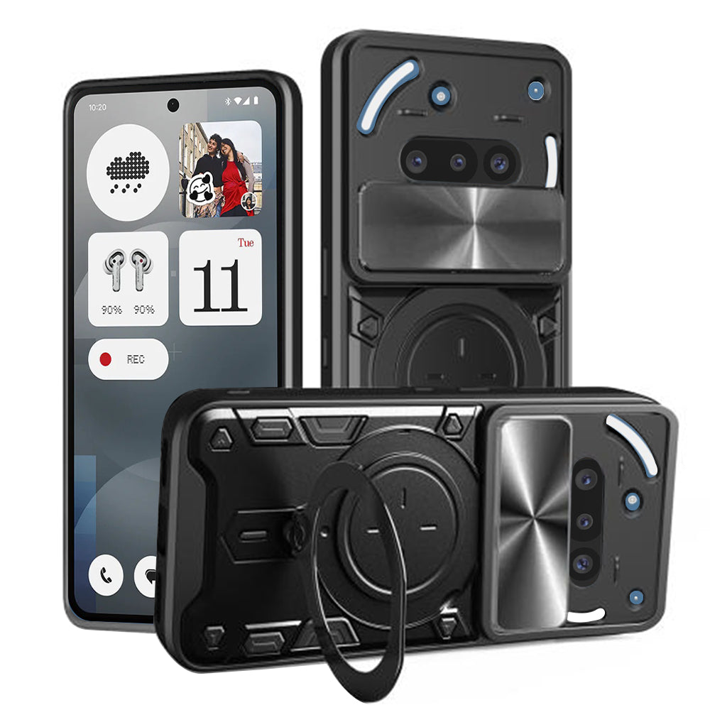 Case for Nothing Phone (3a), Techsuit, CamGuard Pro, Black