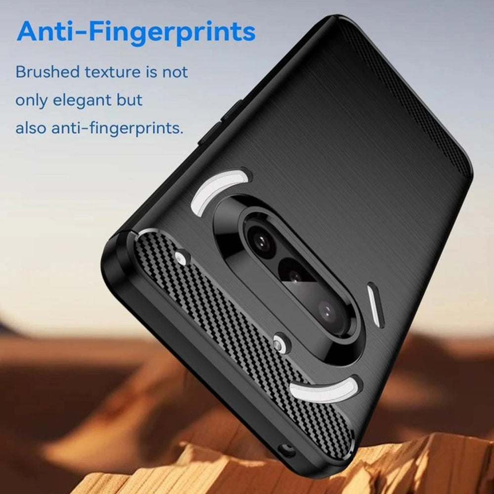 Tok a Nothing Phone (3a) készülékhez, Techsuit, karbon, fekete