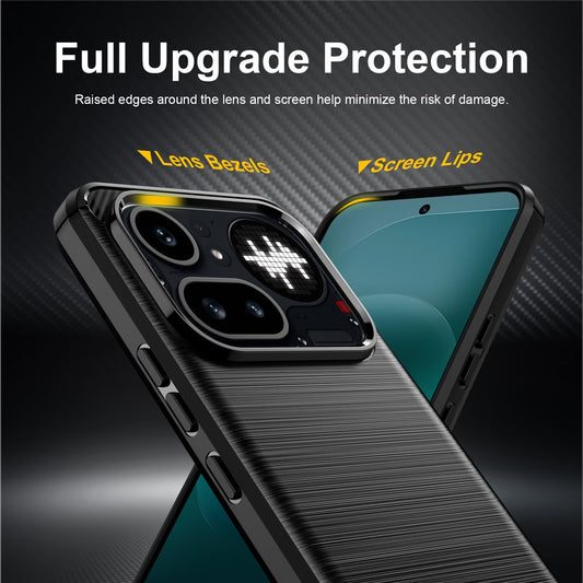 Tok a Nothing Phone (4a) Pro-hoz, Techsuit, Szén, Fekete