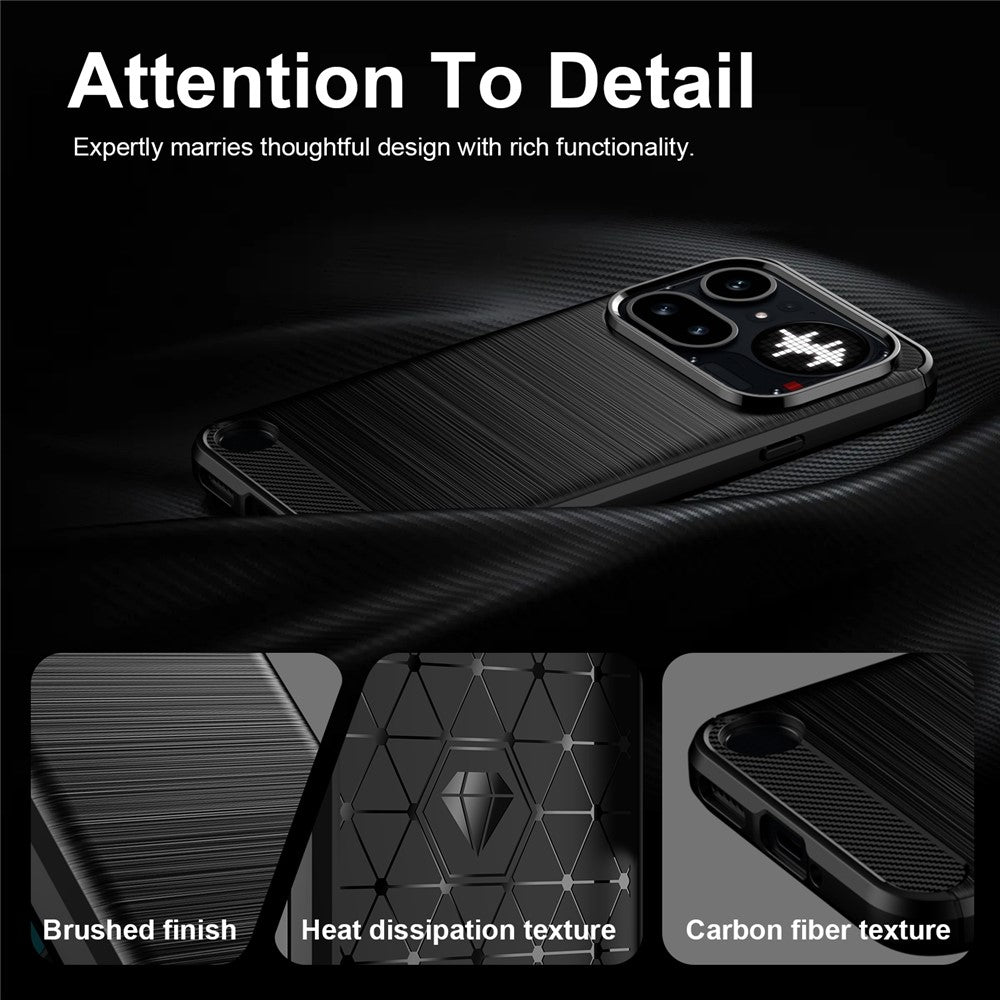 Tok a Nothing Phone (4a) Pro-hoz, Techsuit, Szén, Fekete