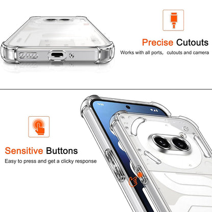 Tok a Nothing Phone (4a) Pro-hoz, Techsuit, Ütésálló Átlátszó, Átlátszó