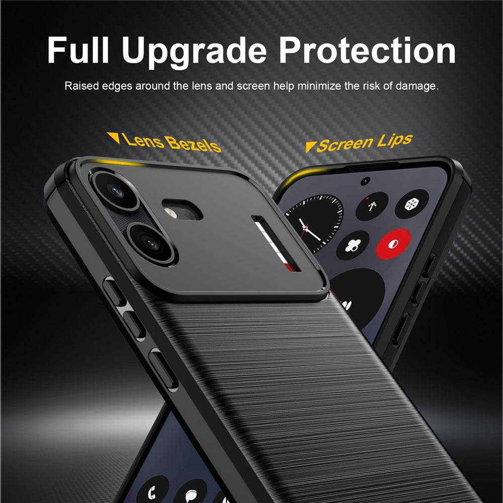 Tok a Nothing Phone (4b) készülékhez, Techsuit, karbon, fekete