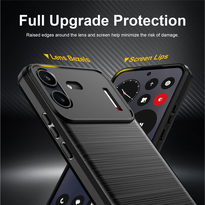Tok a Nothing Phone (4b) készülékhez, Techsuit, karbon, fekete