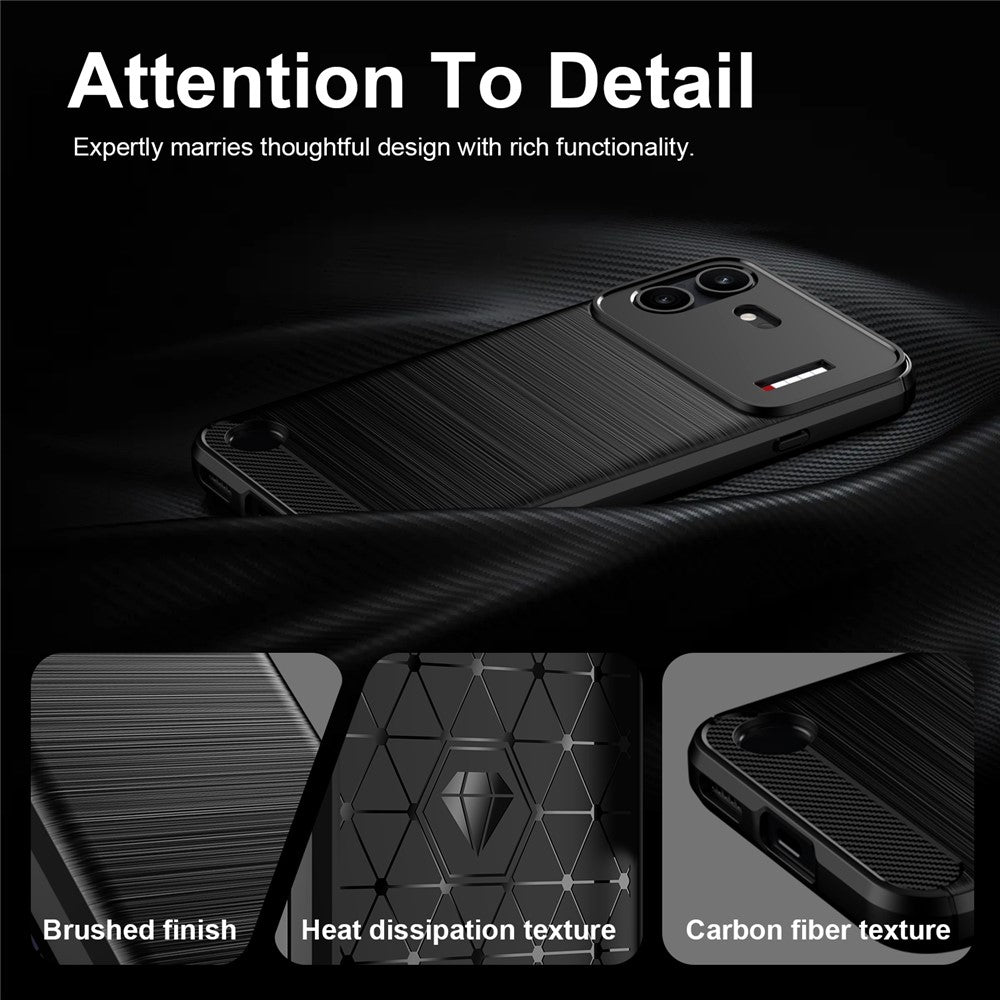 Tok a Nothing Phone (4b) készülékhez, Techsuit, karbon, fekete