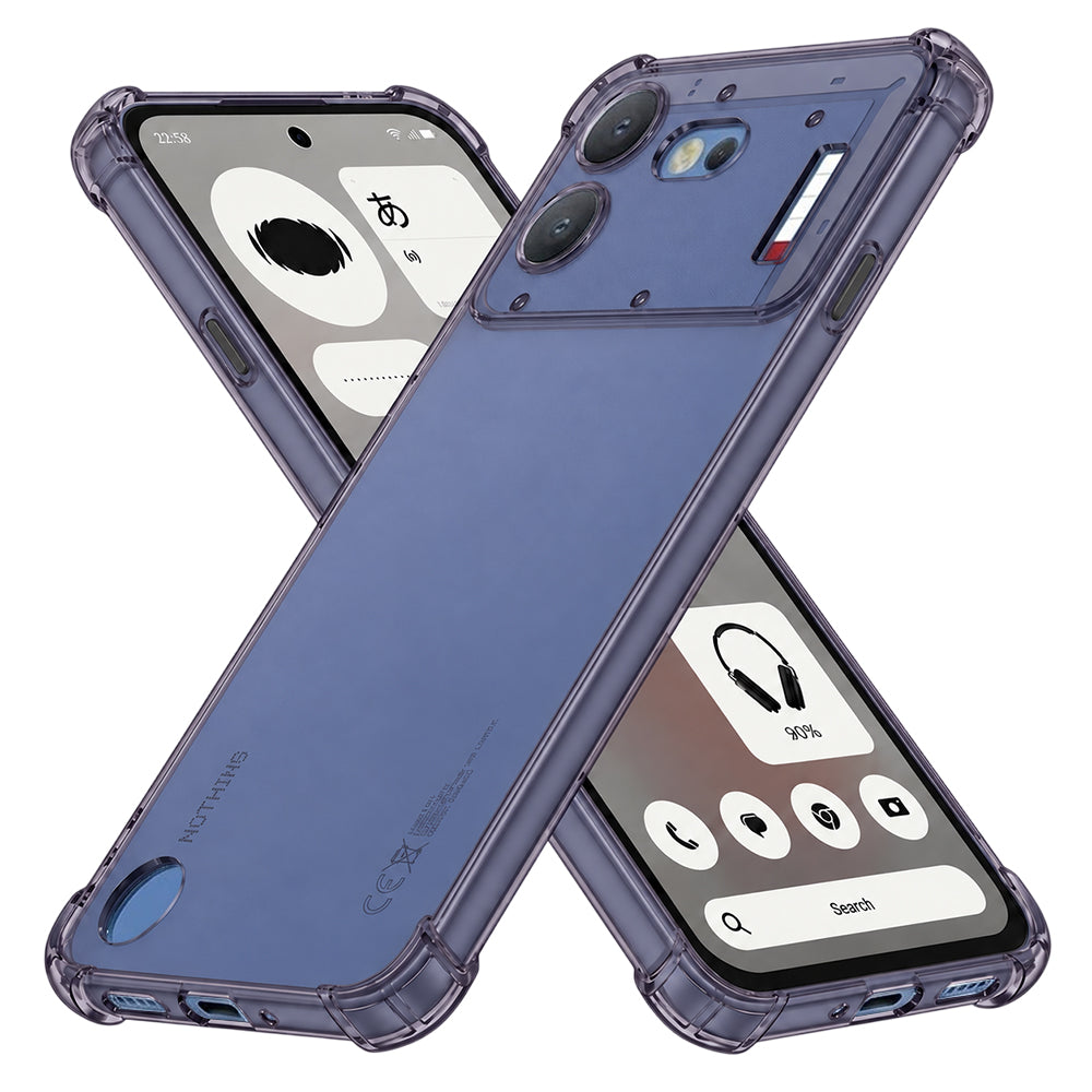 Tok a Nothing Phone (4b) készülékhez, Techsuit, ütésálló átlátszó, füstszínű