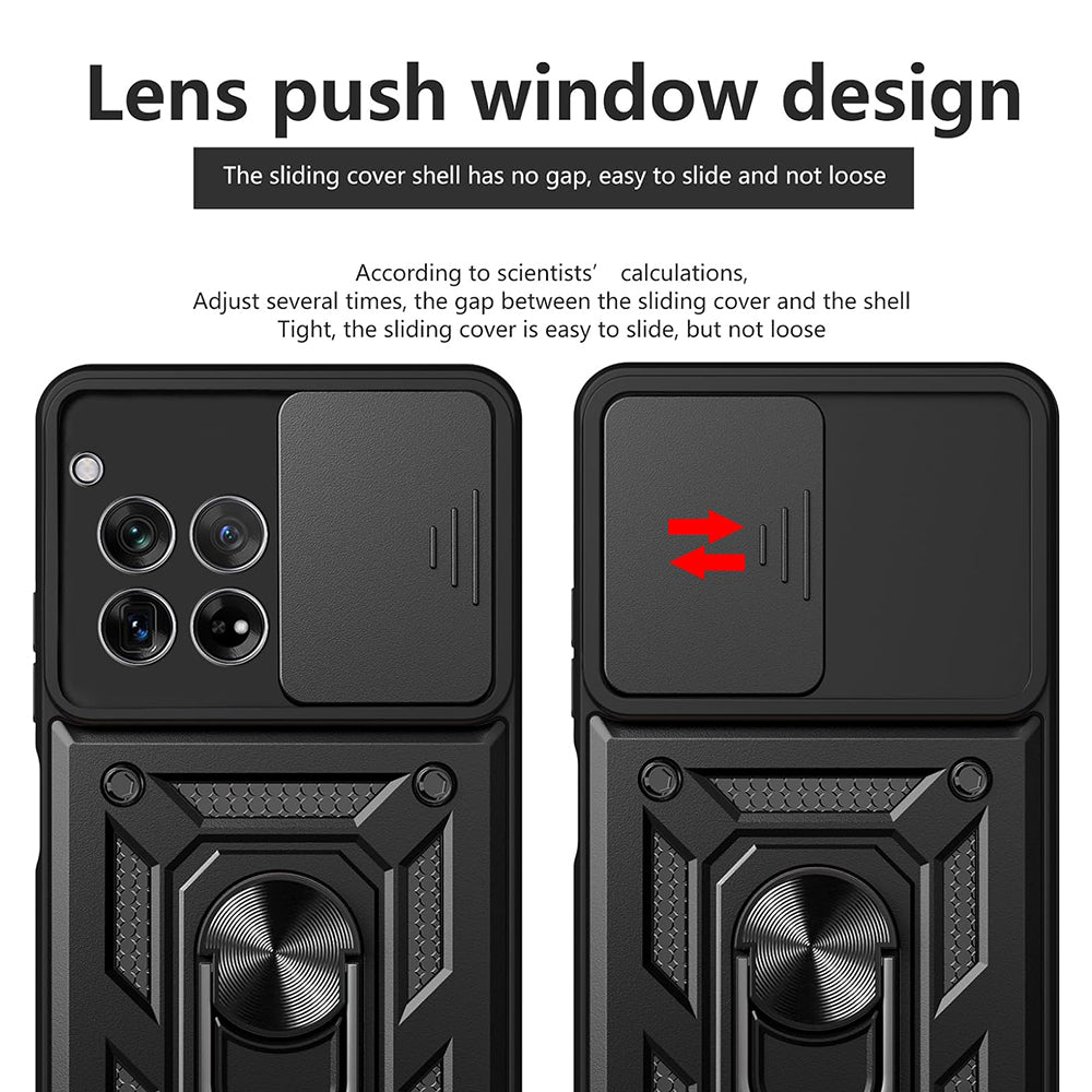 Tok OnePlus 12R-hez, Techsuit, CamShield, Fekete