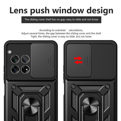Tok OnePlus 12R-hez, Techsuit, CamShield, Fekete