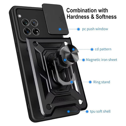 Tok OnePlus 12R-hez, Techsuit, CamShield, Fekete