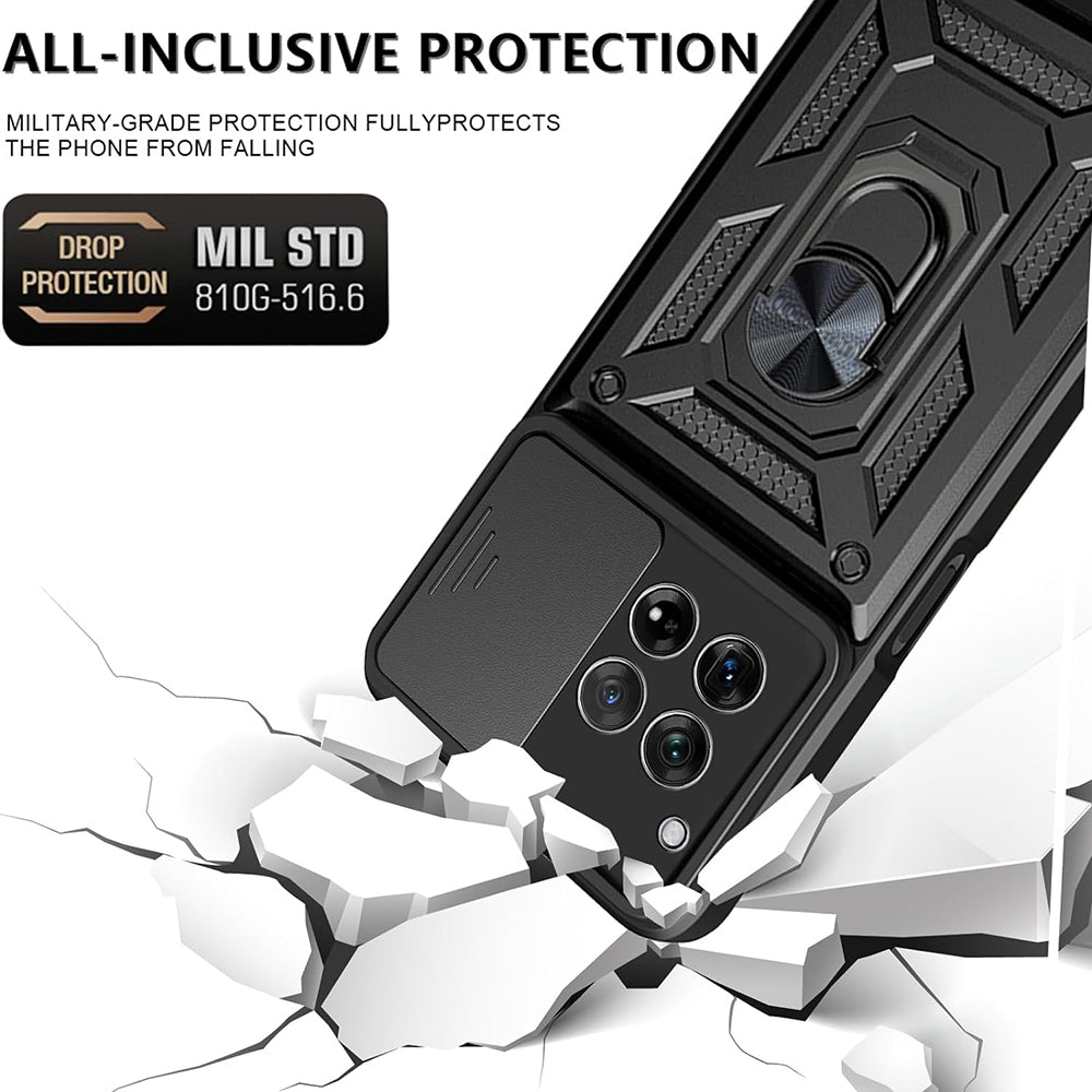 Tok OnePlus 12R-hez, Techsuit, CamShield, Fekete