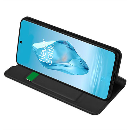 Tok OnePlus 12R-hez, Techsuit, Magskin Book, Fekete