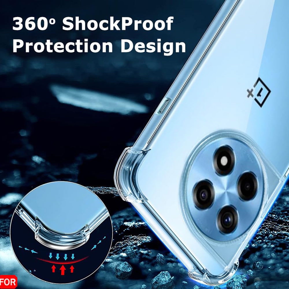 Tok OnePlus 12R-hez, Techsuit, Ütésálló Átlátszó, Átlátszó