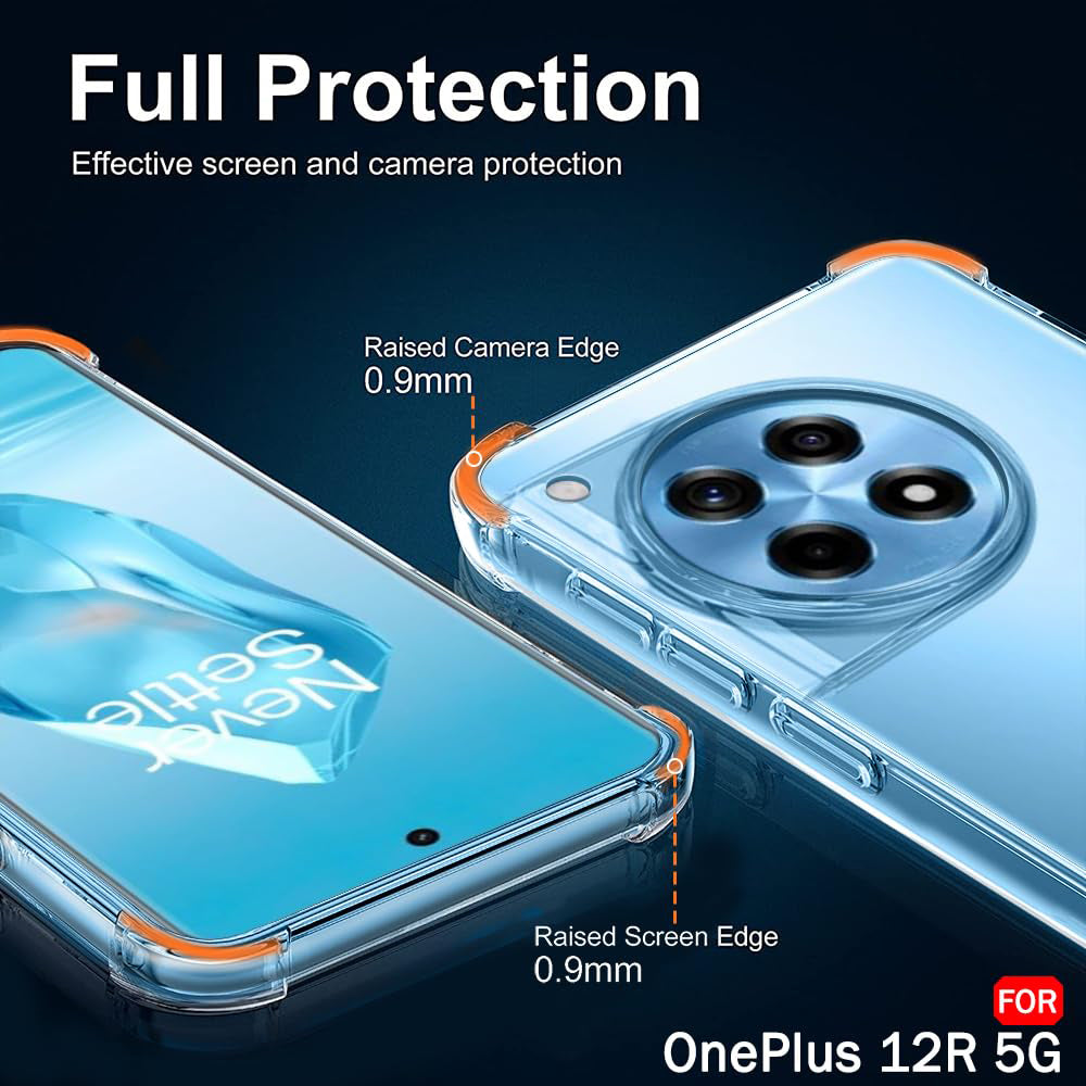 Tok OnePlus 12R-hez, Techsuit, Ütésálló Átlátszó, Átlátszó