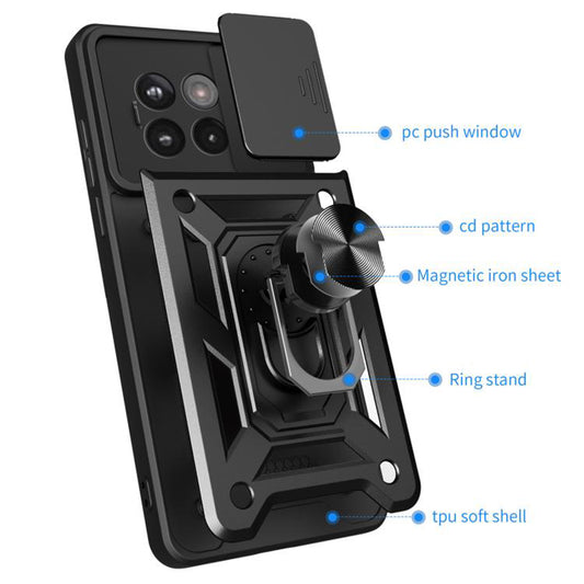 Tok OnePlus 13R-hez, Techsuit, CamShield, Zöld