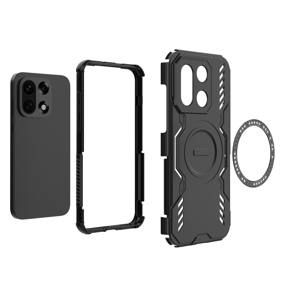 Case for OnePlus 15, Techsuit, ArmorMag, Black