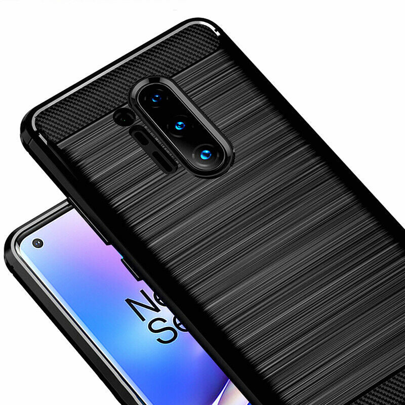 Tok OnePlus 8 Pro-hoz, Techsuit, Karbon, Fekete
