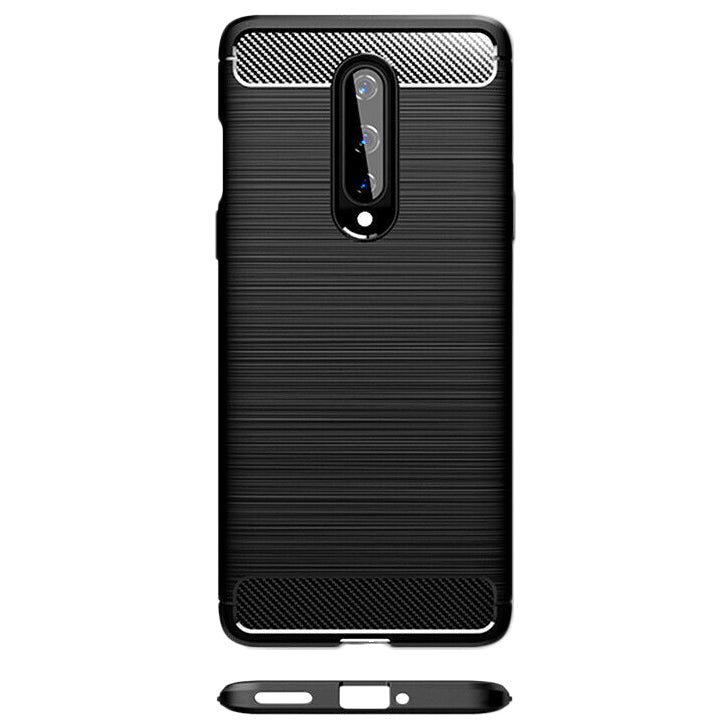 Tok OnePlus 8-hoz, Techsuit, Karbon, Fekete