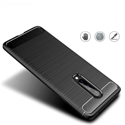Tok OnePlus 8-hoz, Techsuit, Karbon, Fekete