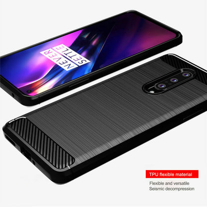 Tok OnePlus 8-hoz, Techsuit, Karbon, Fekete