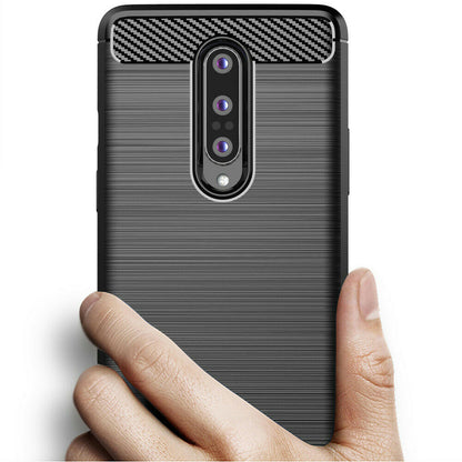 Tok OnePlus 8-hoz, Techsuit, Karbon, Fekete