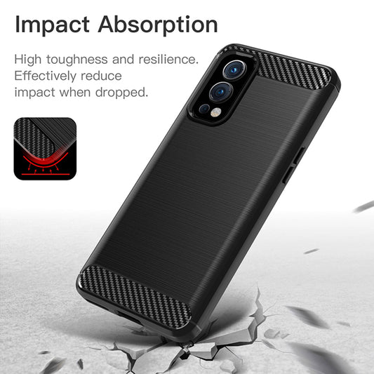 Tok OnePlus Nord 2 5G-hez, Techsuit, Karbon, Fekete