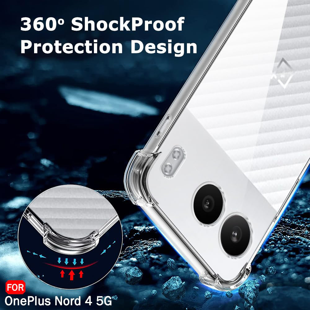 Tok OnePlus Nord 4-hez, Techsuit, Ütésálló Átlátszó, Átlátszó