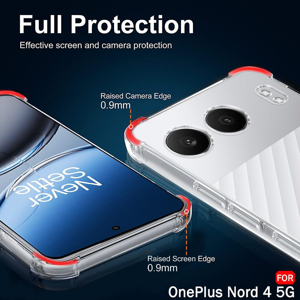 Tok OnePlus Nord 4-hez, Techsuit, Ütésálló Átlátszó, Átlátszó