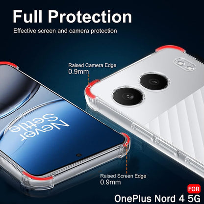 Tok OnePlus Nord 4-hez, Techsuit, Ütésálló Átlátszó, Átlátszó