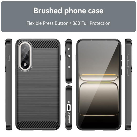 Tok OnePlus Nord 5-hez, Techsuit, Karbon, Fekete