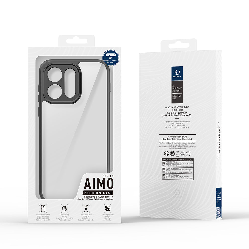 Tok OnePlus Nord 6-hoz, DUX DUCIS, Aimo, Fekete