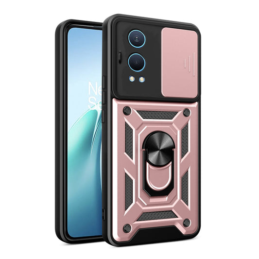 Tok OnePlus Nord CE4 Lite-hez, Techsuit, CamShield, Rózsaszín