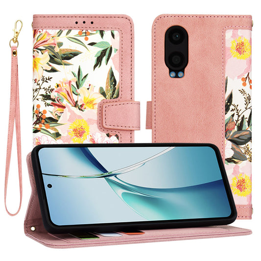 Tok OnePlus Nord CE4 Lite-hez, Techsuit, FlipCraft, Rózsaszín