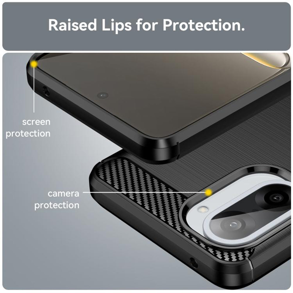 Tok OnePlus Nord CE5-hez, Techsuit, karbon, fekete