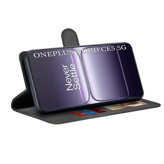 Tok OnePlus Nord CE5-hez, Techsuit, Diary Book, Fekete