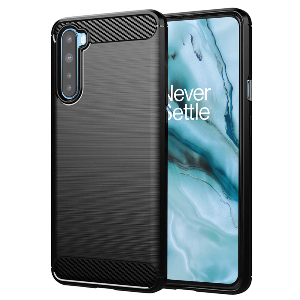 Tok OnePlus Nord-hoz, Techsuit, Karbon, Fekete