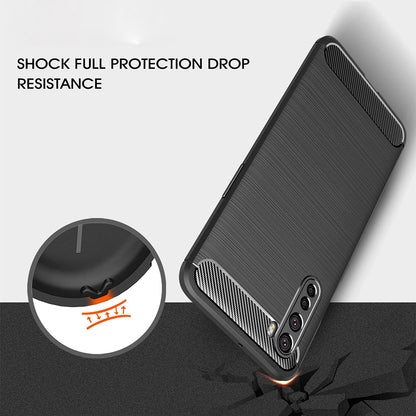 Tok OnePlus Nord-hoz, Techsuit, Karbon, Fekete