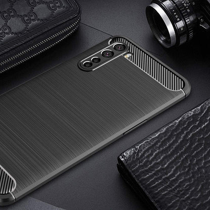 Tok OnePlus Nord-hoz, Techsuit, Karbon, Fekete