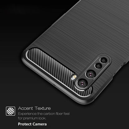 Tok OnePlus Nord-hoz, Techsuit, Karbon, Fekete