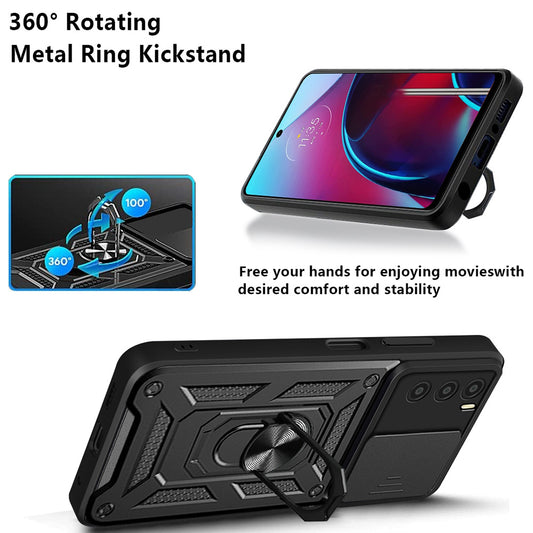 Tok Oppo A16s / A54s / A16-hoz, Techsuit, CamShield, Fekete