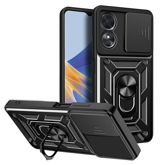 Tok Oppo A17-hez, Techsuit, CamShield, Fekete