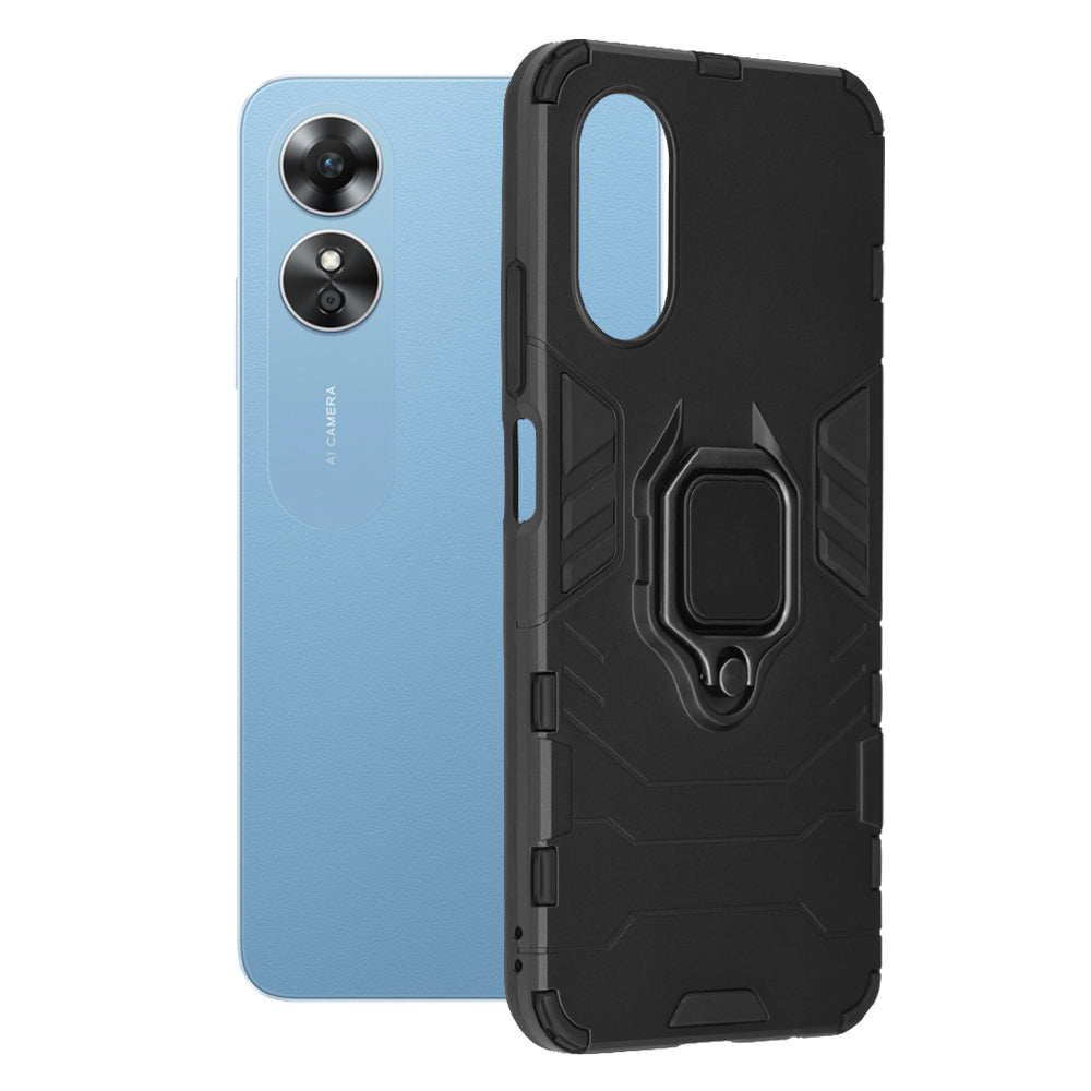 Tok Oppo A17-hez, Techsuit, Shield, Fekete