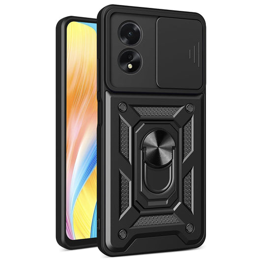 Tok Oppo A18 / A38-hoz, Techsuit, CamShield, Fekete