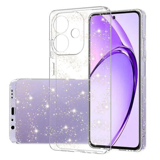 Tok a Oppo A3 4G / A3 5G készülékhez, Techsuit, SparkleSkin, Átlátszó