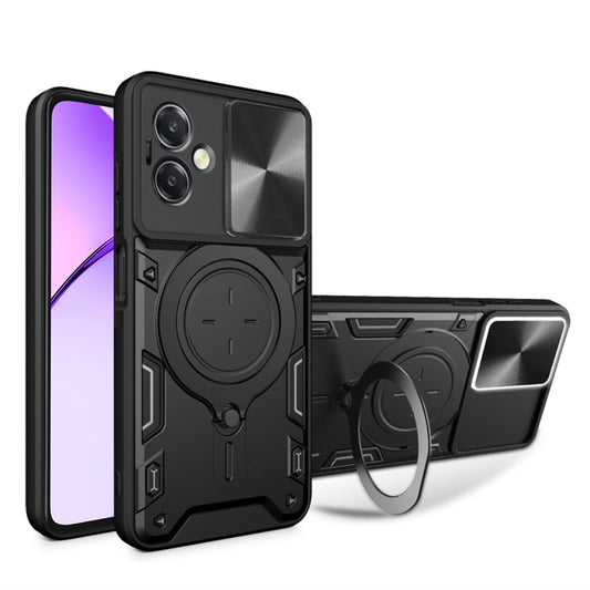 Tok Oppo A3 4G / A3-hoz, Techsuit, CamGuard Pro, Fekete
