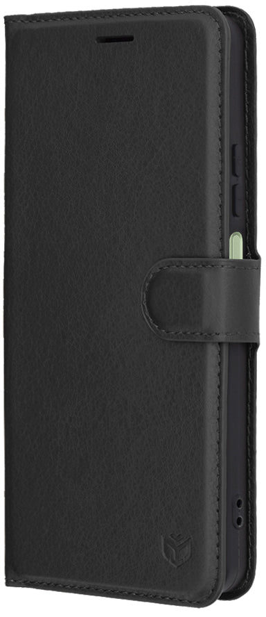 Tok Oppo A5 Pro 4G / A5 Pro készülékhez, Techsuit, bőr folio, fekete