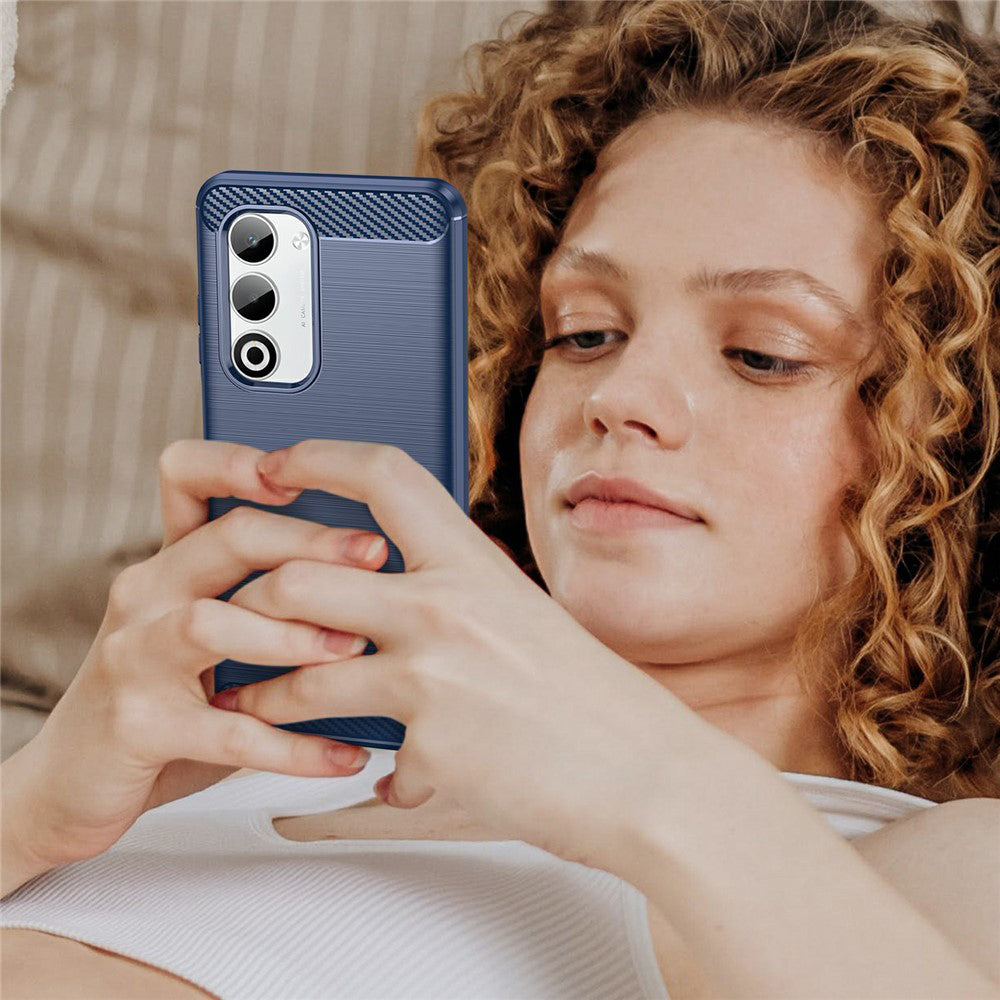 Tok Oppo A5 4G-hez, Techsuit, karbon, kék