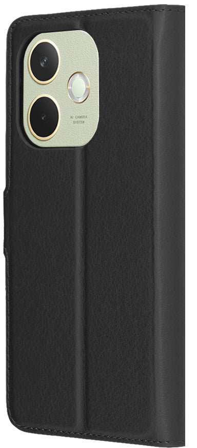 Tok Oppo A5 Pro 4G / A5 Pro készülékhez, Techsuit, bőr folio, fekete
