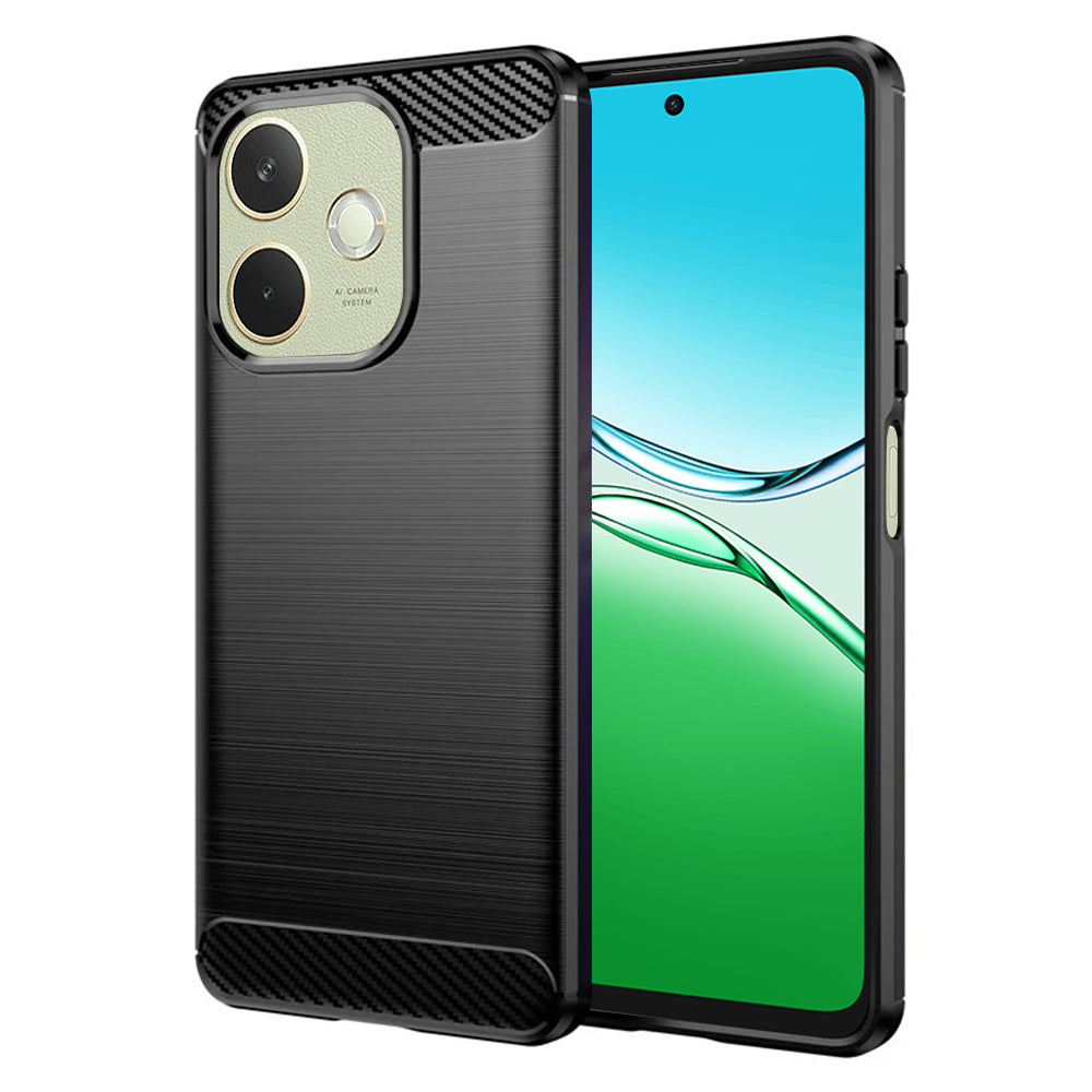 Tok Oppo A5 Pro 4G / A5 Pro, Techsuit, karbon, fekete