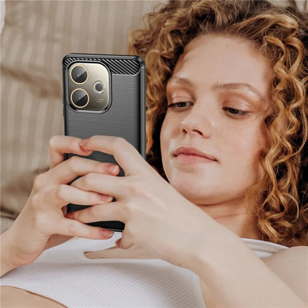 Tok Oppo A5 Pro 4G / A5 Pro, Techsuit, karbon, fekete