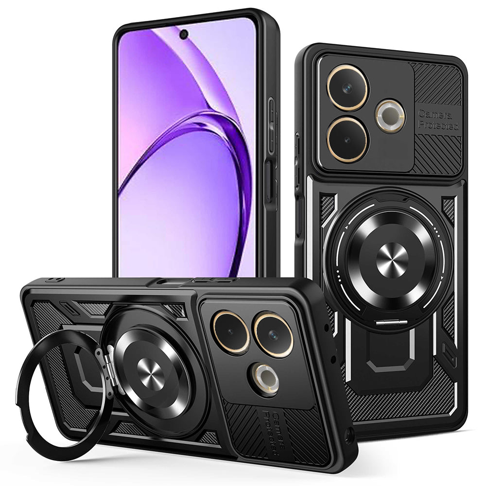 Tok Oppo A5 Pro 4G / A5 Pro készülékhez, Techsuit, RuggedCam, Fekete