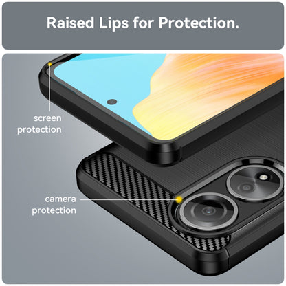 Case for Oppo A58 4G, Techsuit, Carbon, Black
